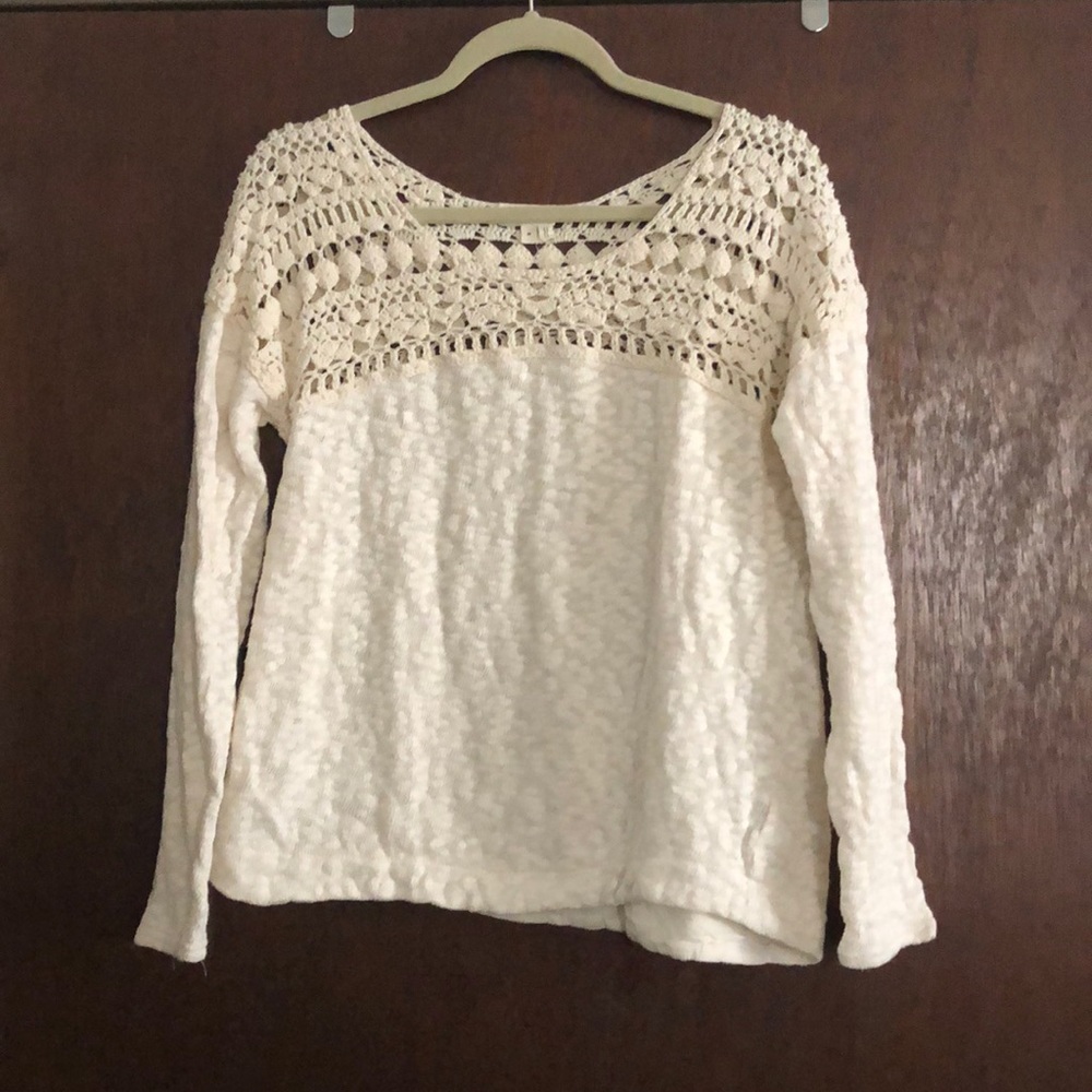 Anthropologie Meadow Rue crochet top Medium
